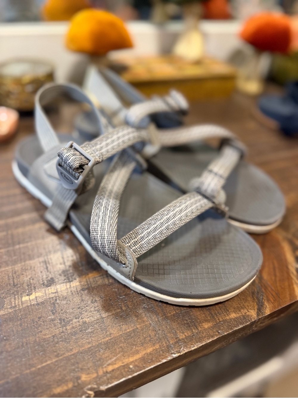 Chaco Women's Grey Strappy Outdoor Sandals